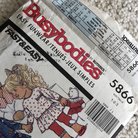 -1991 new  vintage Butterick toddler/children’s easy fun wear sewing pattern - Picture 7 of 16